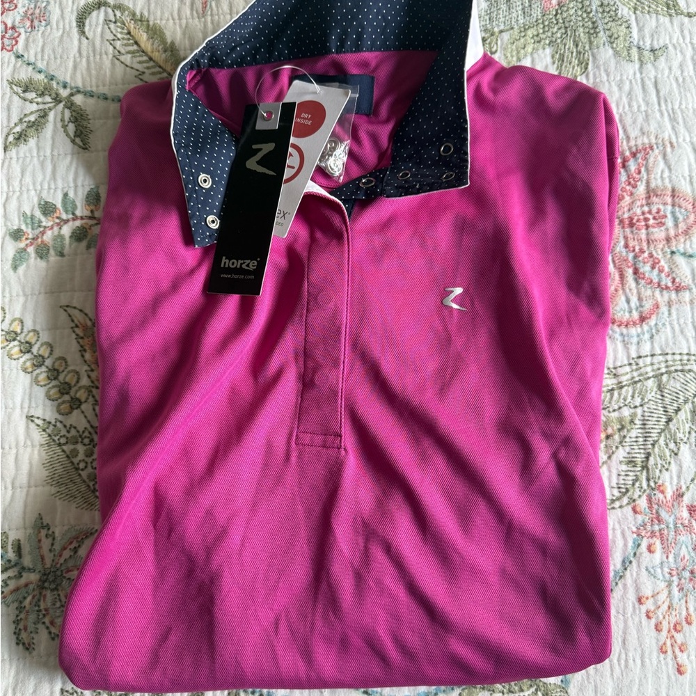 NWT Pink Horze Riding Long Sleeve- size: XL
